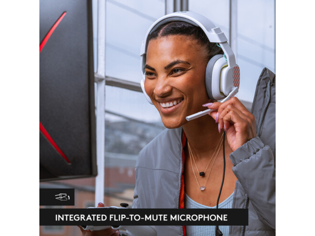 Logitech Astro A10 Gen 2 PlayStation Challenger Wired Gaming Headset, Detachable 3.5mm Cable, White | 939-002062 Logitech Astro A10 Gen 2 PlayStation Challenger Wired Gaming Headset, Detachable 3.5mm Cable, White | 939-002062